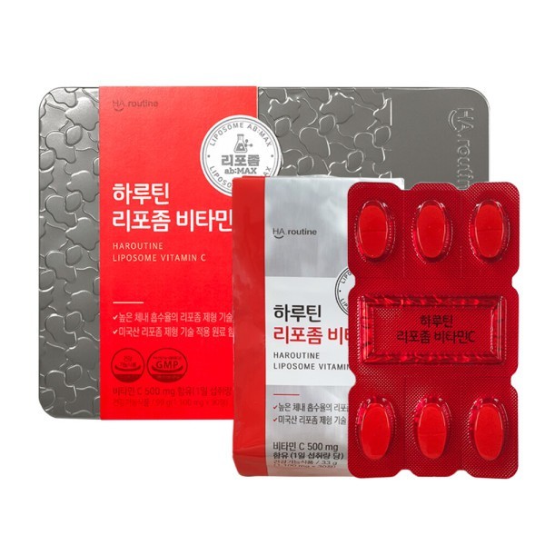 리포좀 비타민C 1100mg x 90정 (3개월) 틴케이스 리포솜 리포조말 비타민씨 추천